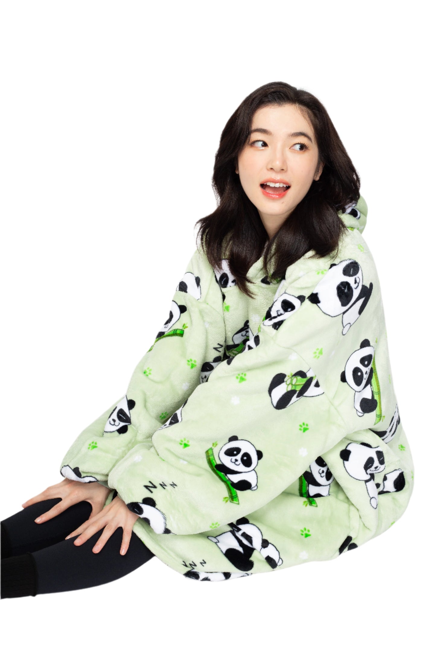 Panda Wearable Blanket for Adults