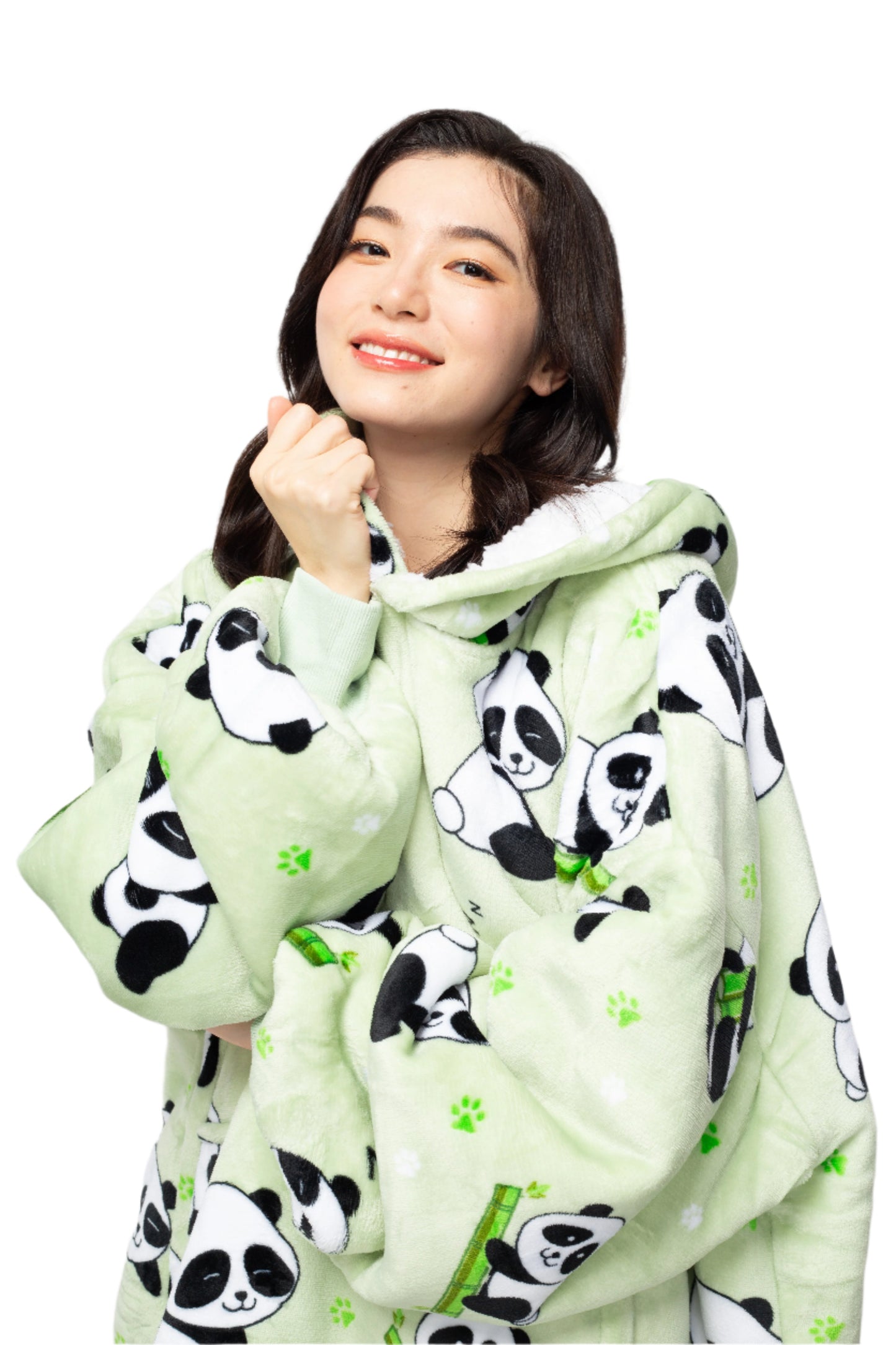 Panda Wearable Blanket for Adults