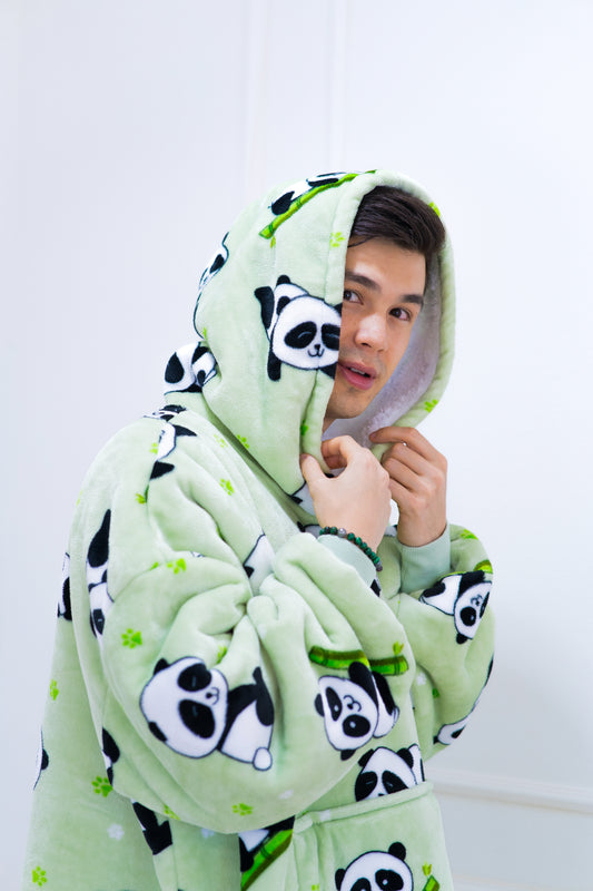 Panda Wearable Blanket for Adults